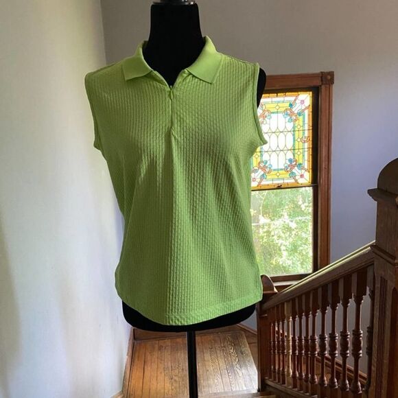 Chartreuse EP Pro Sleeveless Golf / Tennis Shirt - Med. - Picture 3 of 7